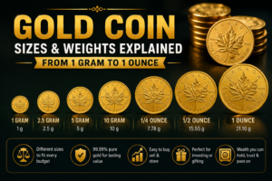 Gold Coin Sizes & Weights Explained From 1 Gram to 1 Ounce