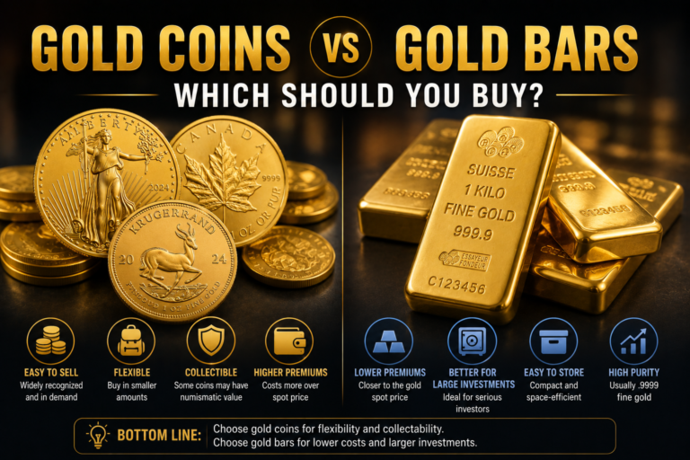 Gold Coins vs Gold Bars: Which Should You Buy?