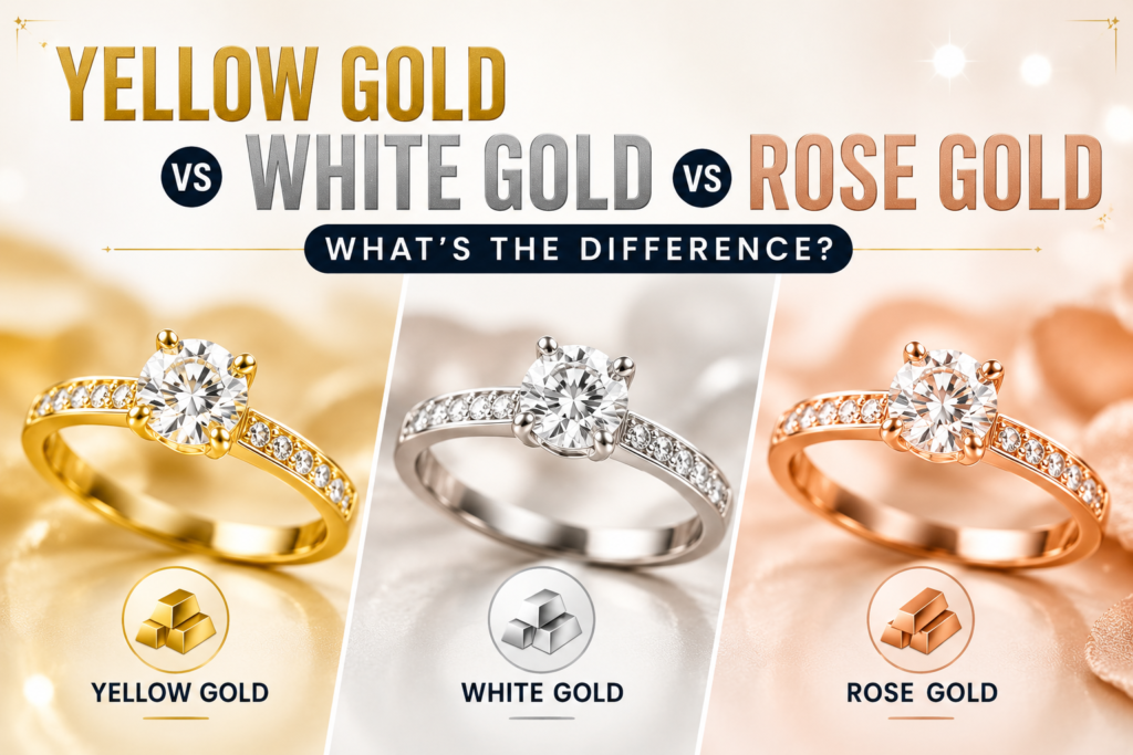 Yellow Gold vs White Gold vs Rose Gold What's the Difference