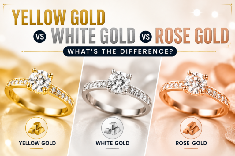Yellow Gold vs White Gold vs Rose Gold What's the Difference